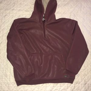 Maroon quarter zip